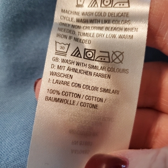 Isaac Mizrahi Light Blue Open Front Cardigan midlength Size 1X, casual comfy - Picture 9 of 10